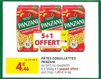 Intermarché PANZANI PÂTES COQUILLETTES offre