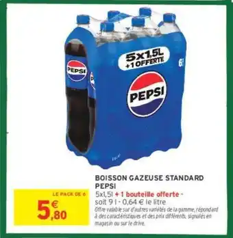 Intermarché PEPSI BOISSON GAZEUSE STANDARD offre