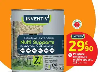 Mr Bricolage Peinture Extérieur Multi-supports 2,5 L Inventiv offre
