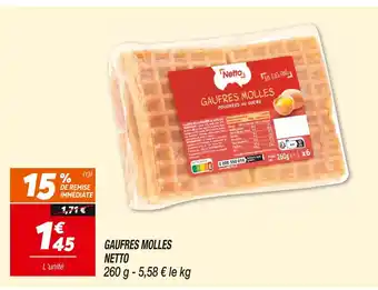 Netto Netto Gaufres molles poudrées au sucre offre