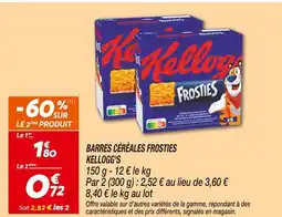Netto KELLOGG'S BARRES CÉRÉALES FROSTIES offre