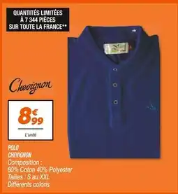 Netto CHEVIGNON Polo offre