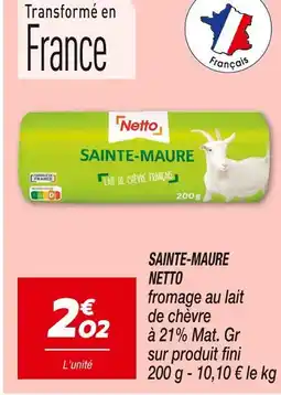 Netto NETTO Sainte-Maure offre
