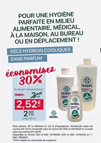 Gels Hydroalcooliques Sans Parfum
