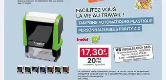 Tampons Automatiques Plastique Personnalisables Printy 4.0 Trodat