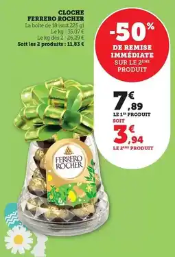 Bi1 Ferrero rocher - cloche offre