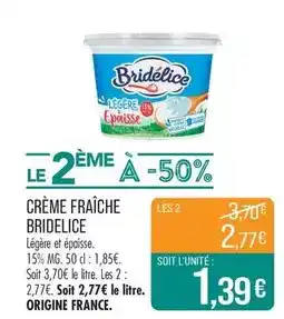 Match Bridélice - crème fraîche offre