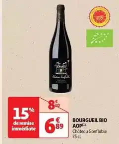 Auchan Supermarché Bourgueil bio aop offre