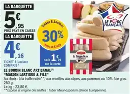 E.Leclerc E.leclerc - le boudin blanc artisanal offre