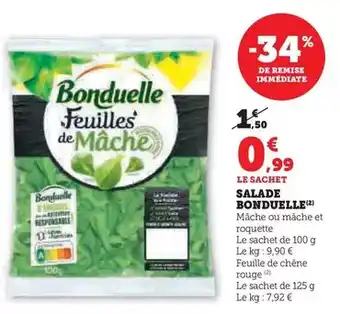 U Express Bonduelle - salade offre