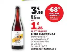U Express L.b.f - biere blonde offre