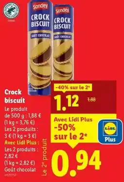Lidl Sondey - crock biscuit offre