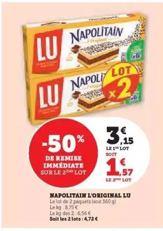 Hyper U Napolitain L'original Lu offre
