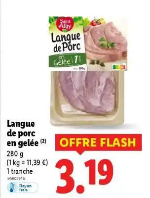 Lidl Langue de porc en gelée offre