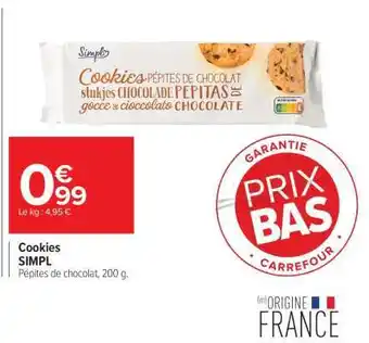 Carrefour Market Cookies SIMPL offre