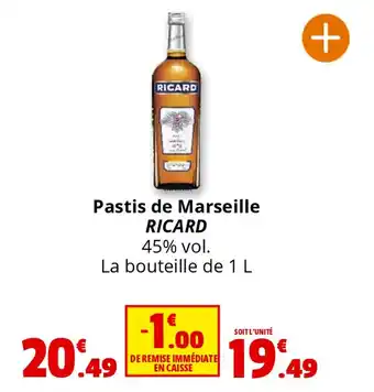 Coccinelle Supermarché Pastis de marseille ricard offre