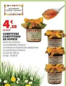 Hyper U CONFITURE CONFITURES DE SOPHIE offre