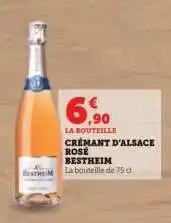Hyper U CRÉMANT D'ALSACE ROSÉ BESTHEIM offre