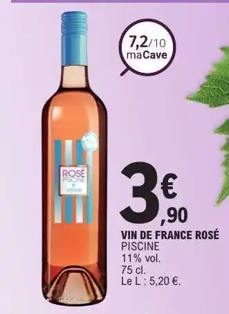 E.Leclerc Vin de France Rosé Piscine offre
