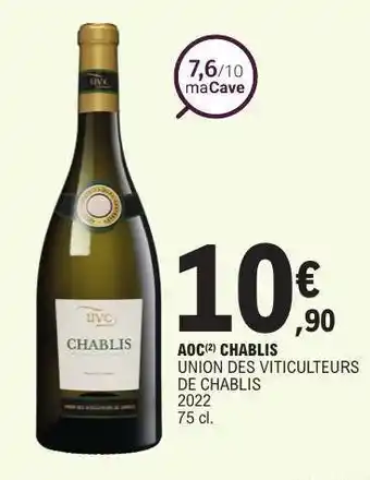 E.Leclerc AOC CHABLIS offre
