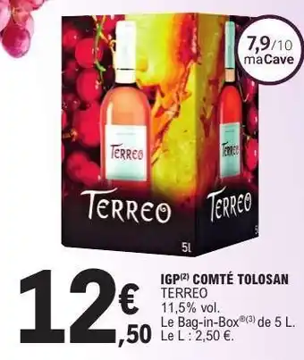 E.Leclerc IGP Comté Tolosan Terreo offre