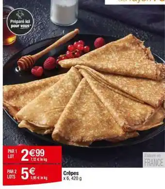 Carrefour Crêpes offre