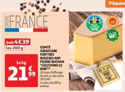 Auchan Comté Juraflore Fort Des Rousses Aop Filière Auchan Cultivons Le Bon offre