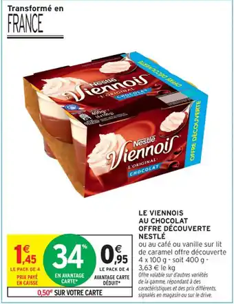 Intermarché Contact Le viennois au chocolat offre découverte nestlé offre