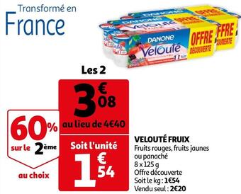 Auchan VELOUTÉ FRUIX offre