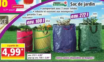 Norma Sac de jardin offre