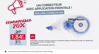 Office Depot Rollers Correcteurs offre