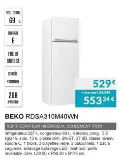 Copra Rdsa310m40wn offre