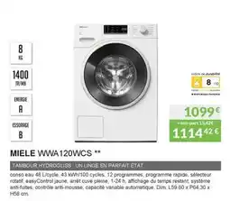 Copra Miele wwa 120wcs offre