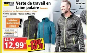 Veste de Travail En Laine Polaire