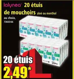 Norma lalynea 20 étuis de mouchoirs offre