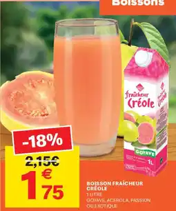 Leader Price FRAÎCHEUR CRÉOLE Boisson offre