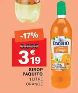 Leader Price PAQUITO Sirop offre