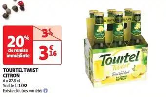 Auchan Supermarché TOURTEL TWIST Citron offre