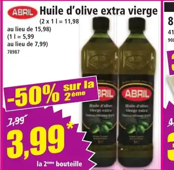 Norma ABRIL Huile d'olive extra vierge offre