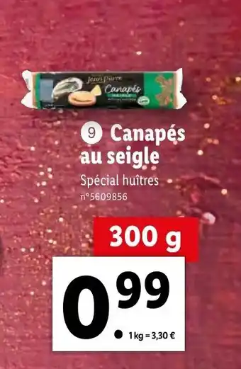 Canapés Au Seigle