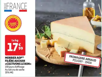 Auchan Morbier aop filière auchan cultivons le bon offre