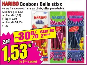 Norma HARIBO Bonbons Balla stixx offre