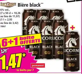 Norma Bière black offre