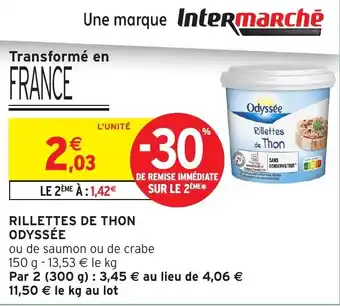 Intermarché Hyper ODYSSÉE Rillettes de thon offre