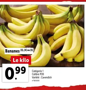 Lidl Bananes offre