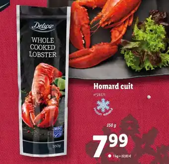 Lidl Homard Cuit offre