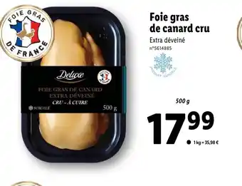 Lidl Foie Gras de Canard Cru offre
