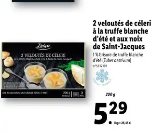 Lidl 2 Véloutes de Céleri offre