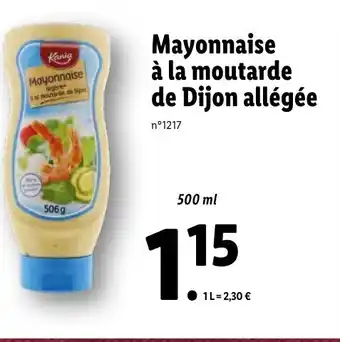 Lidl Mayonnaise à La Moutarde offre
