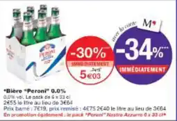 Monoprix Bière peroni 0.0% offre